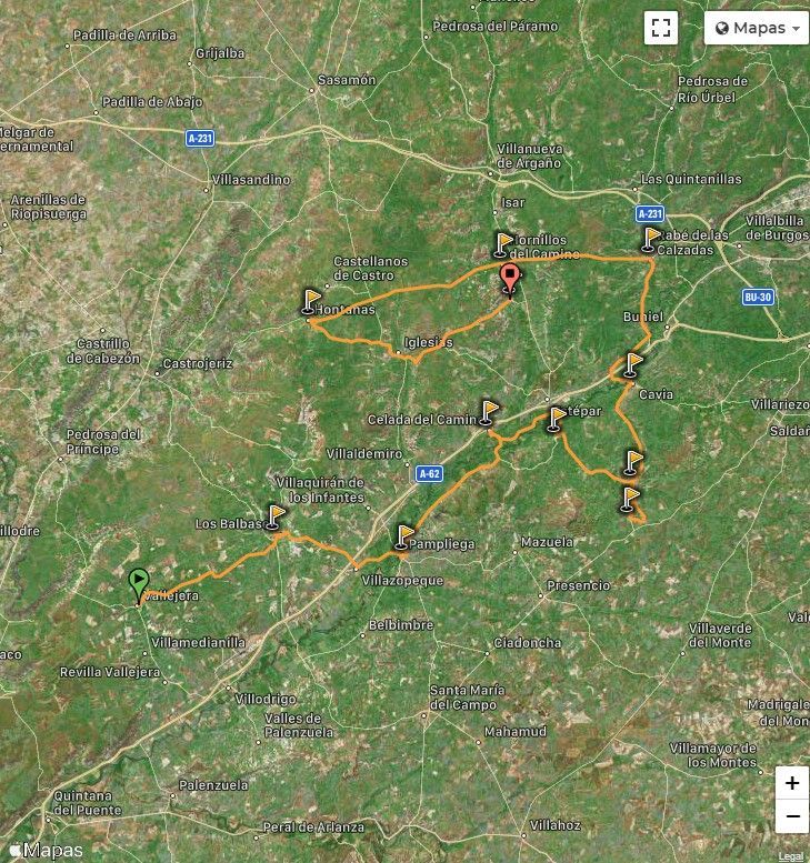 Ruta Camino de Santiago y Río Arlanzón